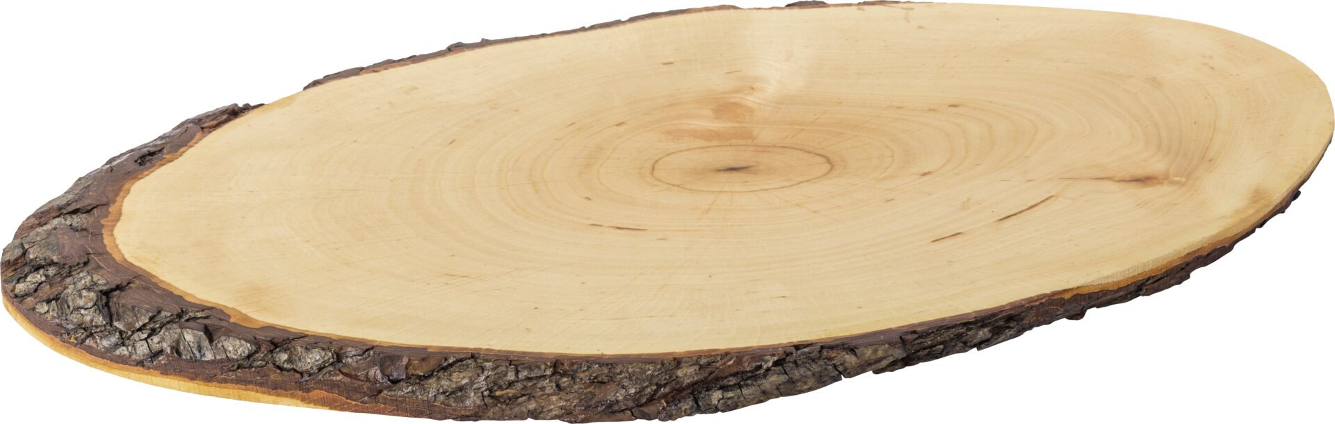 Rindenholzbrett oval 45cm